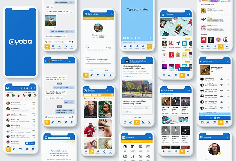 Ayoba app interface