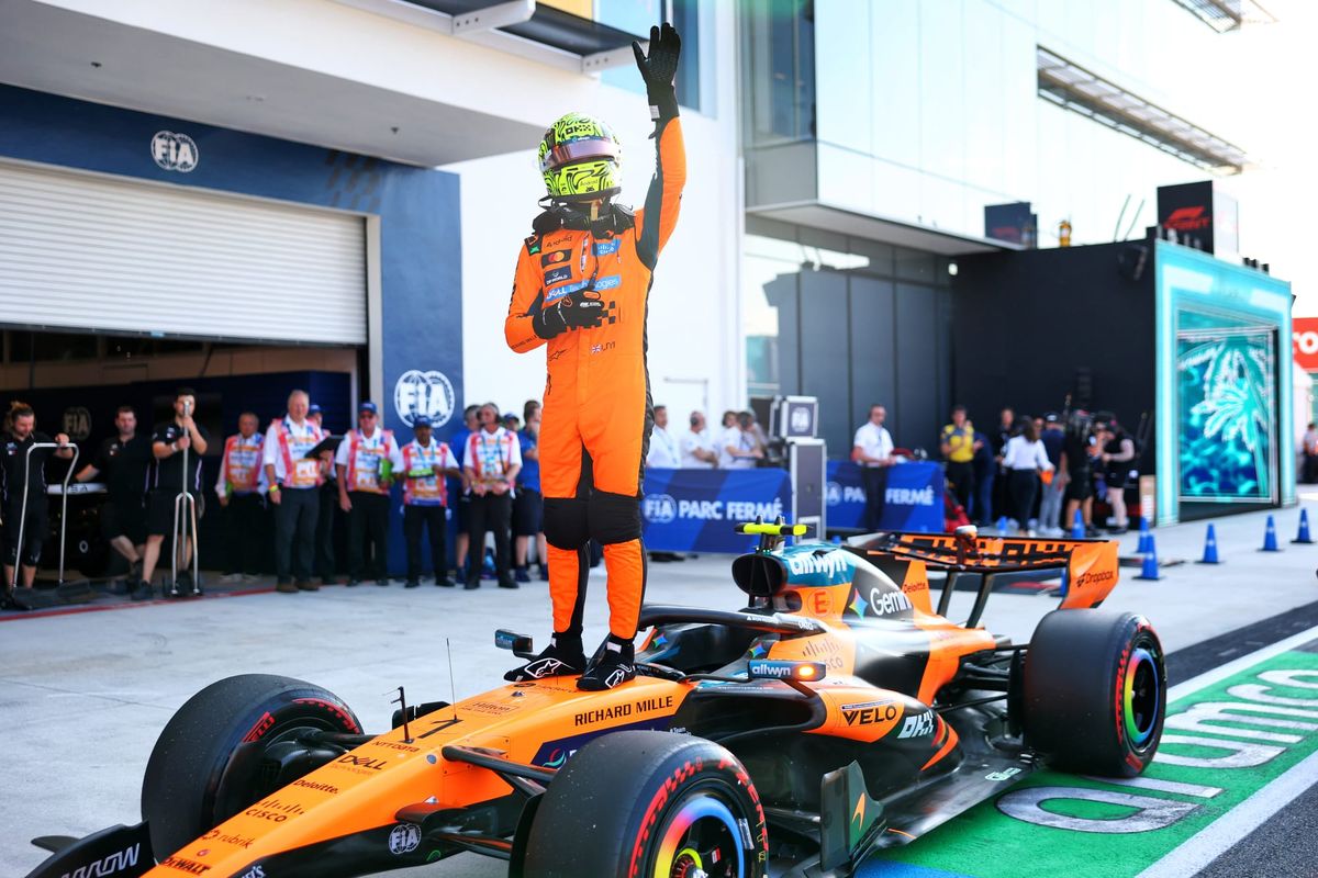Formula 1 yagarutse: Lando Norris yatwaye Pole Position ya mbere muri uyu mwaka